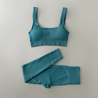 Seamless Yoga Set Ribbed Workout Outfits for Women 2/4 Piece Sport Bra High Waist Shorts Yoga Leggings Sets Fitness Gym Clothing