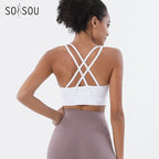 Nylon Top Women Bra Sexy Top Woman Breathable Underwear Women Fitness Yoga Sports Bra for Women Gym 30 Colors