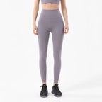 Nylon Tights Yoga Women'S Pants Leggings Gym Fitness No T Line High Waist Hidden Pocket Solid Color Sports Pants 42 Color
