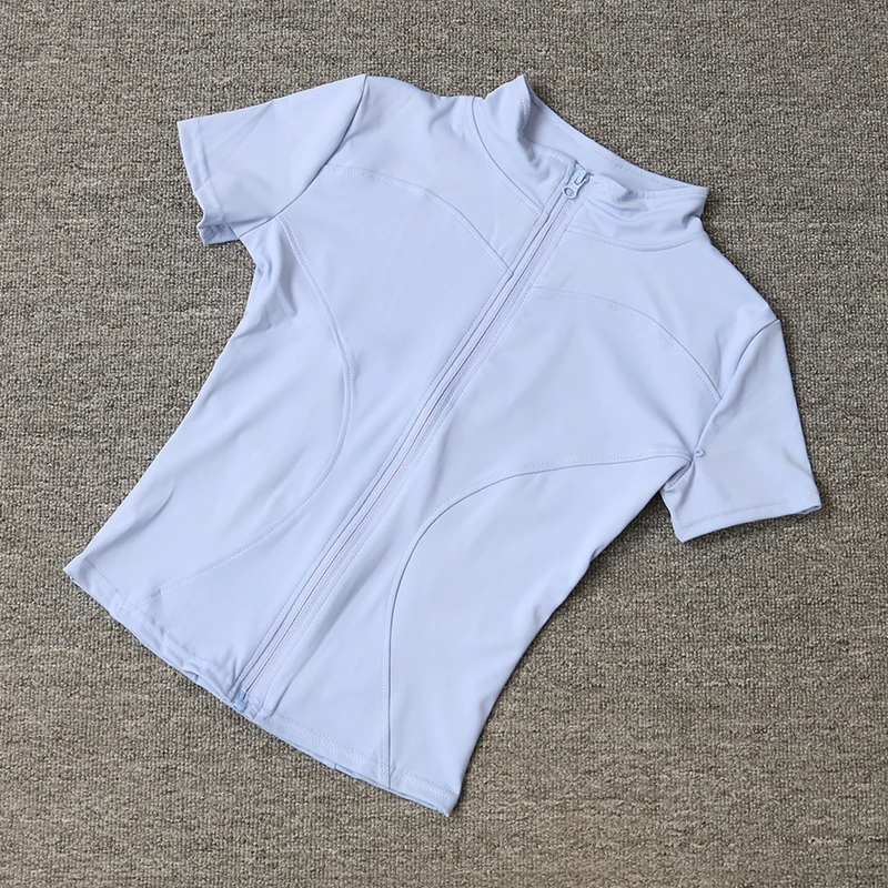 Women’s Slim Fit Zip Front Yoga Shirt | Quick Dry Fitness & Running Activewear