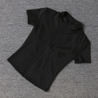 Women’s Slim Fit Zip Front Yoga Shirt | Quick Dry Fitness & Running Activewear