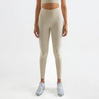 Nylon Tights Yoga Women'S Pants Leggings Gym Fitness No T Line High Waist Hidden Pocket Solid Color Sports Pants 42 Color