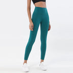 Nylon Tights Yoga Women'S Pants Leggings Gym Fitness No T Line High Waist Hidden Pocket Solid Color Sports Pants 42 Color