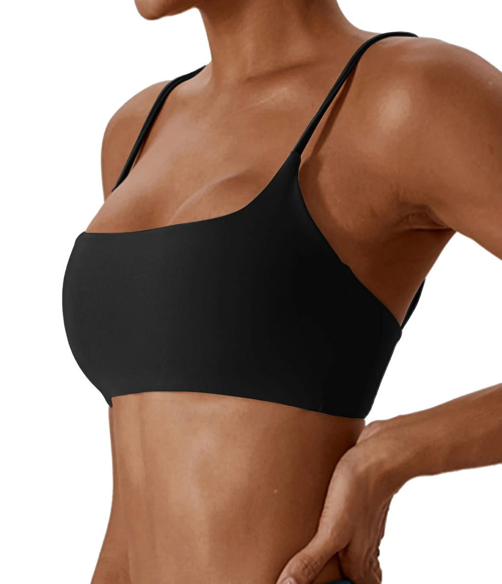 Women’s Cross Back Sports Bra | Super Soft Seamless Yoga & Fitness Top