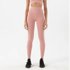 Nylon Tights Yoga Women'S Pants Leggings Gym Fitness No T Line High Waist Hidden Pocket Solid Color Sports Pants 42 Color