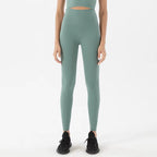 Nylon Tights Yoga Women'S Pants Leggings Gym Fitness No T Line High Waist Hidden Pocket Solid Color Sports Pants 42 Color