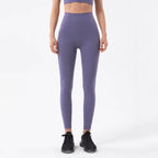 Nylon Tights Yoga Women'S Pants Leggings Gym Fitness No T Line High Waist Hidden Pocket Solid Color Sports Pants 42 Color