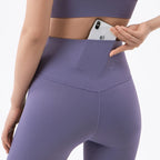 Women’s High Waist Workout Pants with Hidden Pocket