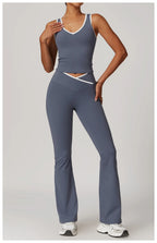 Women's Sculpting Workout Set – Sports Bra & High-Waist Leggings