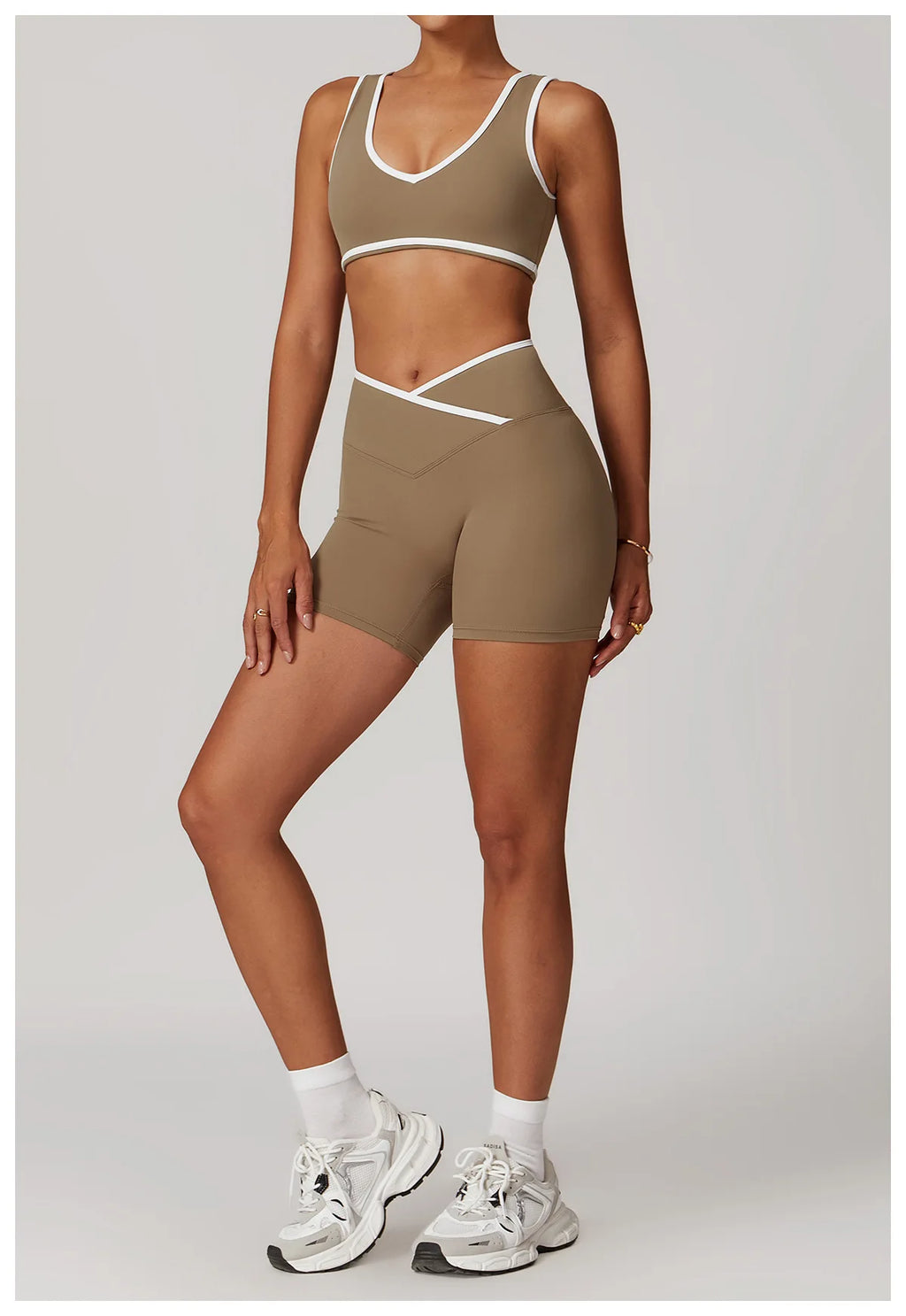 Women's Sculpting Workout Set – Bra & Shorts