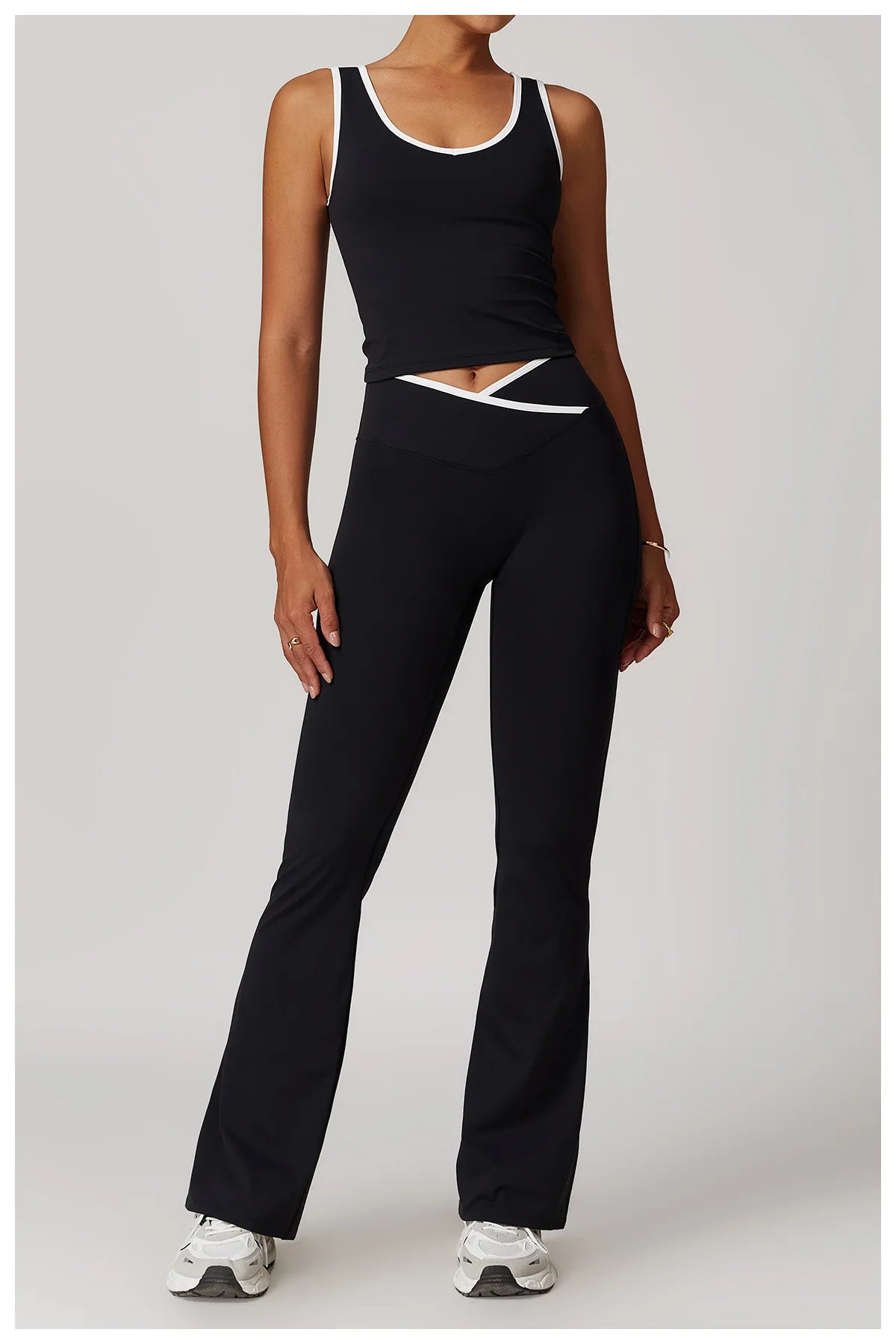 Women's Sculpting Workout Set – Sports Bra & High-Waist Leggings