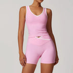 Women's Sculpting Workout Set – Bra & Shorts