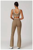 Women's Sculpting Workout Set – Sports Bra & High-Waist Leggings
