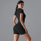 SculptFit Zip-Up Active Romper