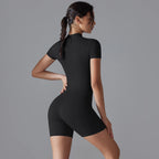 SculptFit Zip-Up Active Romper