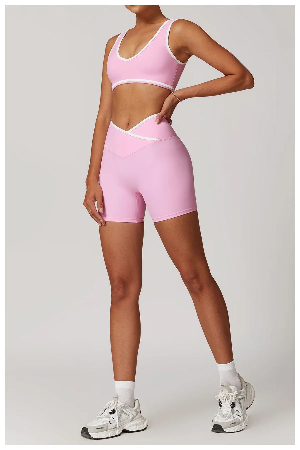 Women's Sculpting Workout Set – Bra & Shorts