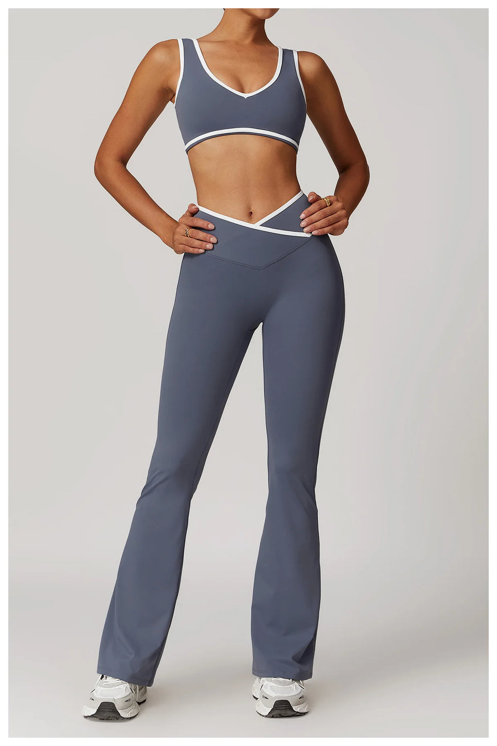 Women's Sculpting Workout Set – Sports Bra & High-Waist Leggings