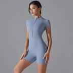 SculptFit Zip-Up Active Romper