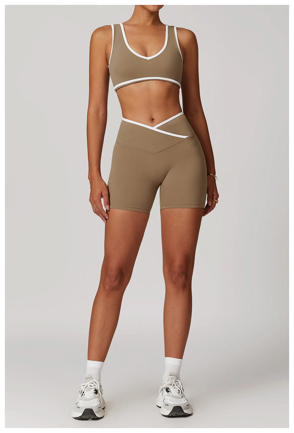 Women's Sculpting Workout Set – Bra & Shorts