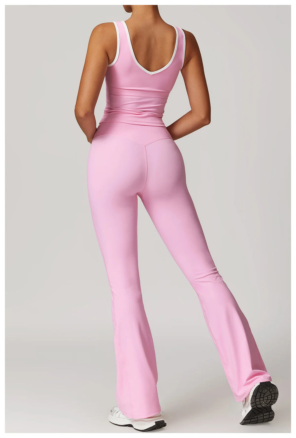 Women's Sculpting Workout Set – Sports Bra & High-Waist Leggings