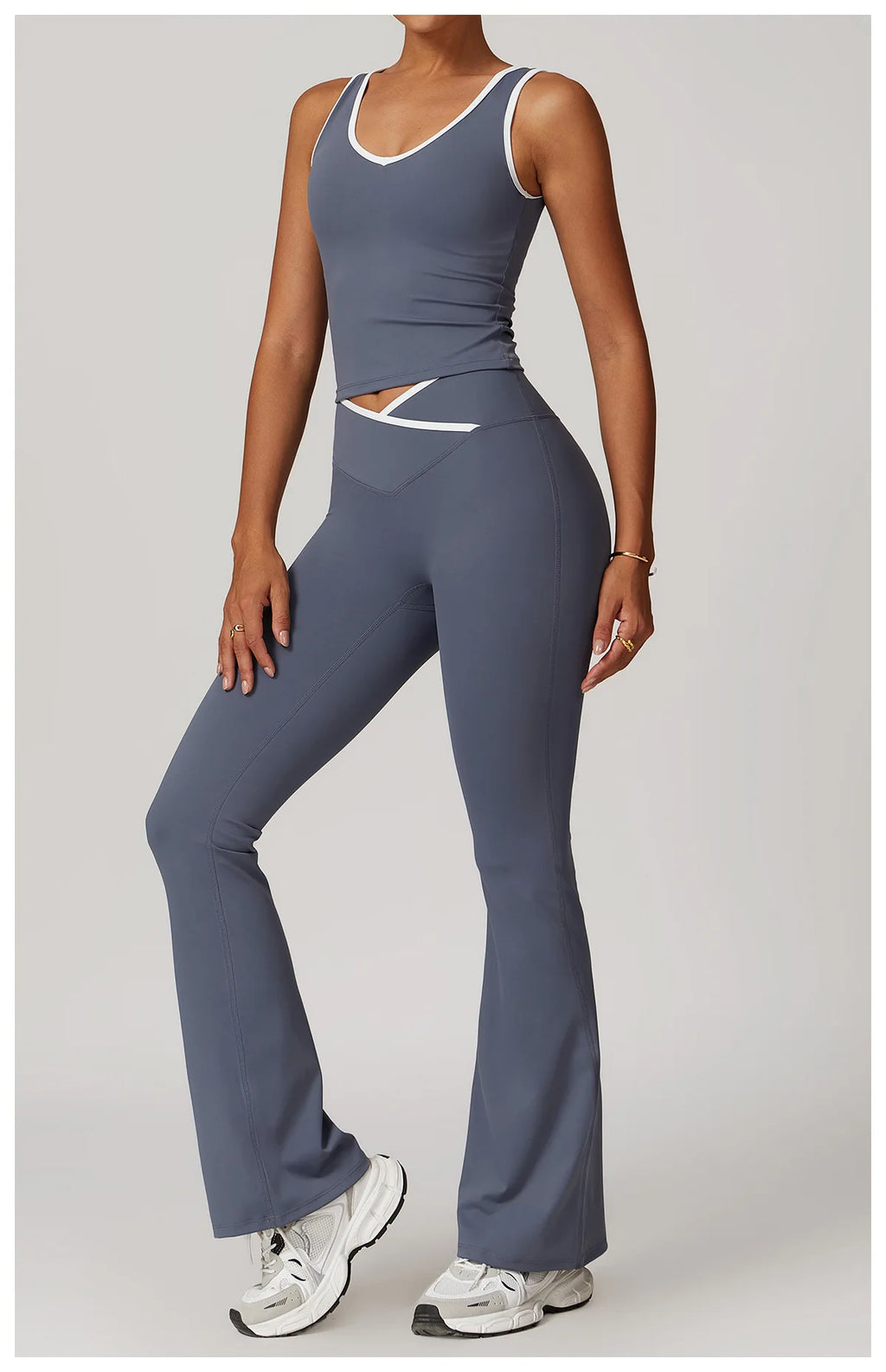 Women's Sculpting Workout Set – Sports Bra & High-Waist Leggings
