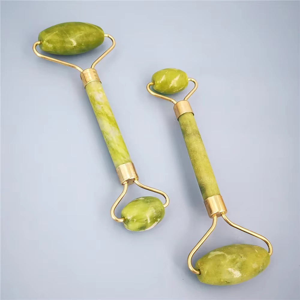 Face Massager Guasha Natural Jade Roller Scraper Board Facial Skin Care Tools Roller Massage Beauty Slimming Facial Skin Care