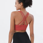 Nylon Top Women Bra Sexy Top Woman Breathable Underwear Women Fitness Yoga Sports Bra for Women Gym 30 Colors