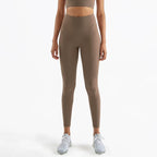 Nylon Tights Yoga Women'S Pants Leggings Gym Fitness No T Line High Waist Hidden Pocket Solid Color Sports Pants 42 Color