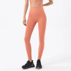 Nylon Tights Yoga Women'S Pants Leggings Gym Fitness No T Line High Waist Hidden Pocket Solid Color Sports Pants 42 Color